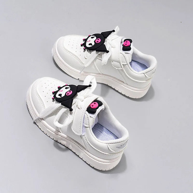 Sanrio Kuromi Children's Casual Shoes Girls Cute Cartoon Comfortable Board Shoes Breathable Non Slip Running Shoes Sneakers