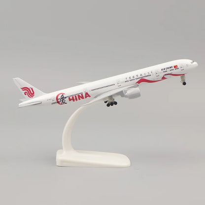20CM Boeing 777 Air Canada Alloy Airplane Model Toy With Wheel Replica Aircraft Plane Boys for Collectible Display Gift