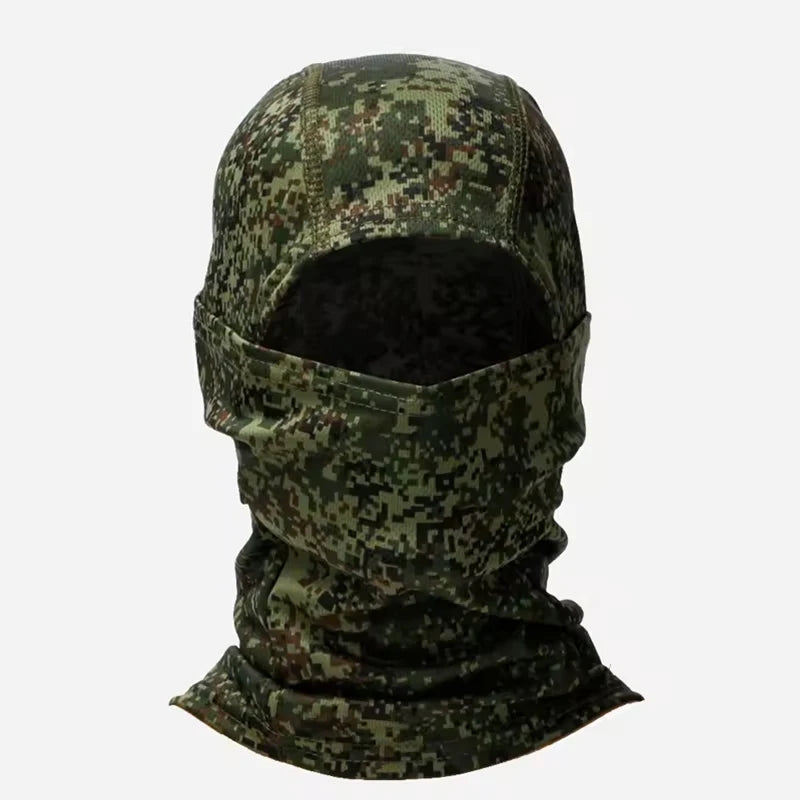 Camouflage Balaclava Cap Outdoor Sunscreen Breathable Full Face Mask Motorcycle Bicycle Helmet Inner Cap Men Women Cycling Mask