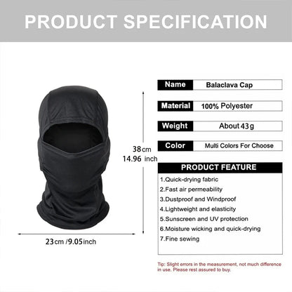 Camouflage Balaclava Cap Outdoor Sunscreen Breathable Full Face Mask Motorcycle Bicycle Helmet Inner Cap Men Women Cycling Mask