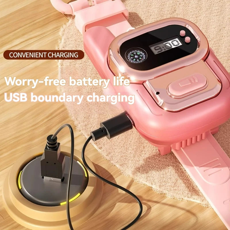 Children Walkie Talkie Wireless Watch With Light USB Charging School Outdoor Interphone Kids Education Toy Gifts For Boys Girls