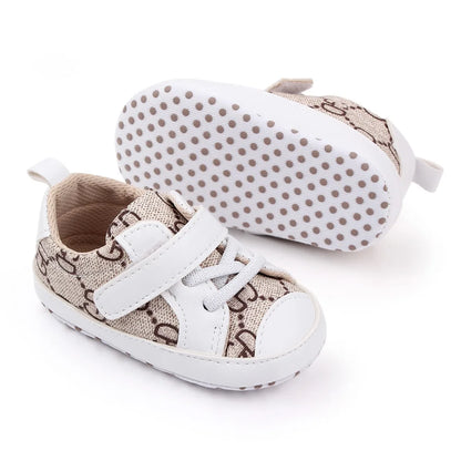 New 0-18M Baby Shoes Girls Newborn Infant Toddler Casual Comfor Cotton Sole Anti-slip PU Leather First Walkers Crawl Crib Shoes