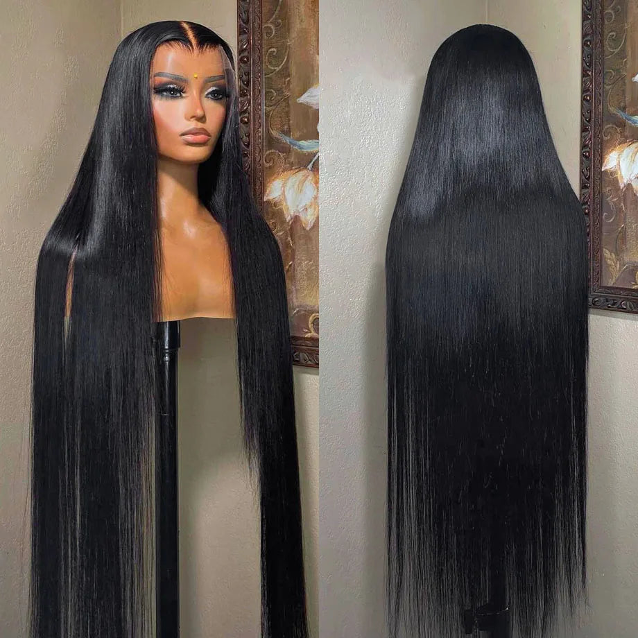 Wulala 13x4 Bone Straight Lace Front Wigs Human Hair 30 Inch 13x6 Hd Pre Plucked Lace Frontal Wig 360 Full Lace Wigs For Women