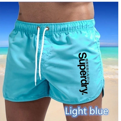 Summer Hot Selling Men's Beach Shorts Breathable Fast Drying Casual Fashionable Surfing Shorts 2024 Fitness Running Shorts