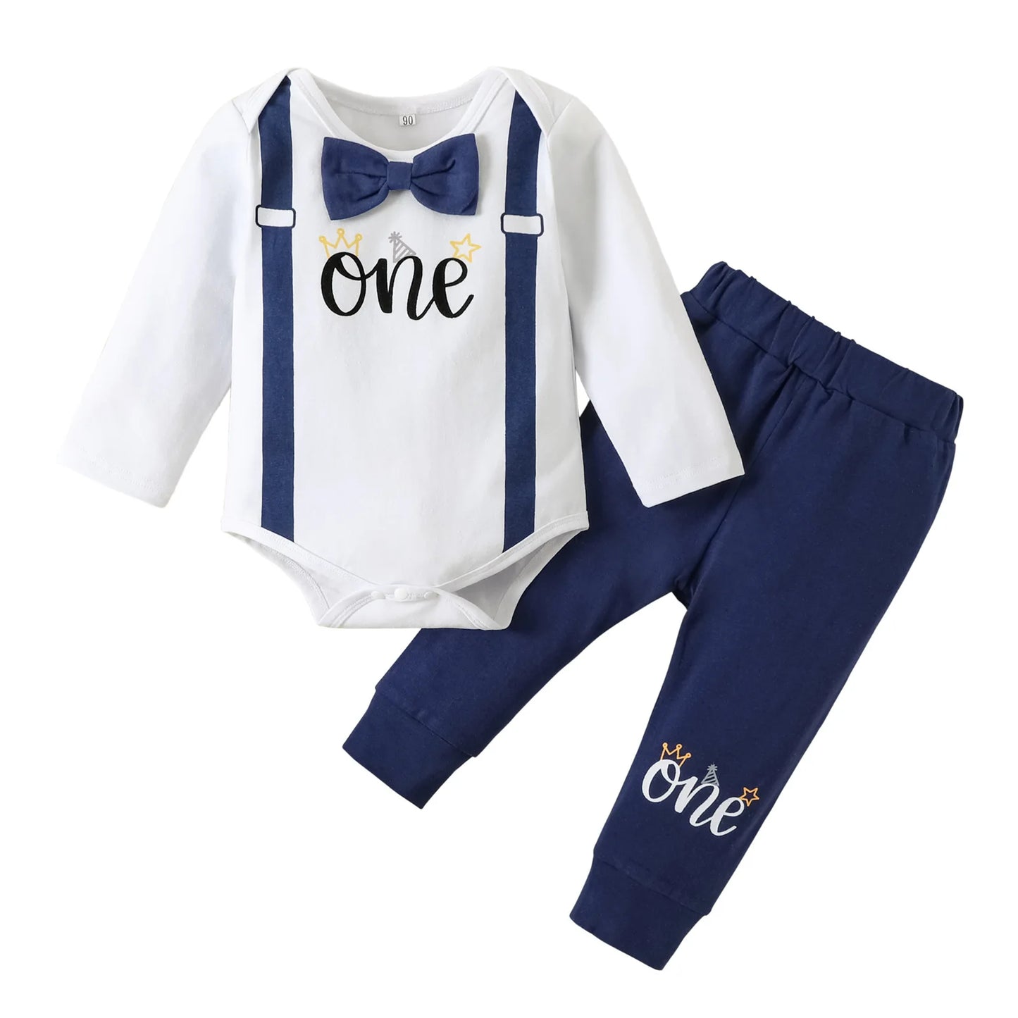 Ceeniu Baby Boys 1st Birthday Sets Bee Number "1” Bodysuit and Overalls One Year Birthday Boy Cake Smash Outfits