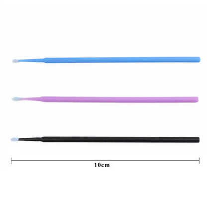 100 Pcs Disposable Handle Microbrush Mascara Wands Micro Brush Applicator Lashes Brushes Eyelash Extension Makeup Tools