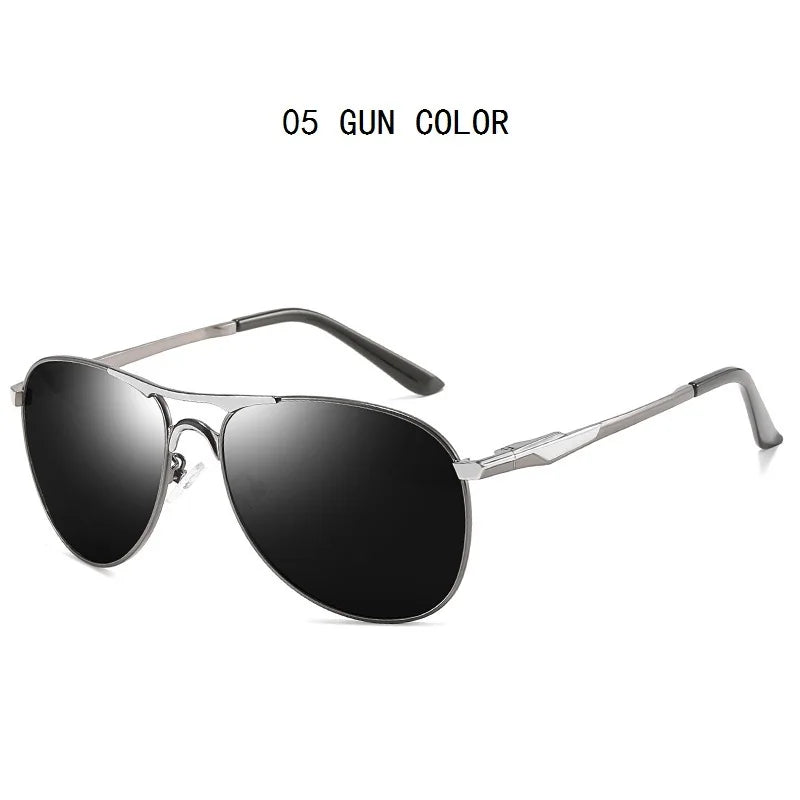 Classic Men And Women Polarized Sunglasses Fashion Metal Pilot Driving Fishing Sun Glasses Man Vintage Sunglass UV400 Eyeglasses