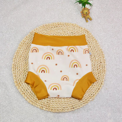 Eezkoala Leakproof Swimming Diaper Newborn Baby High Waist Swim Nappies Washable Sunproof Baby Swimwear Cloth Nappys