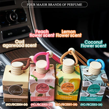 8ml Fruit Fragrance Long-lasting Fragrance Car Perfume Pendant Deodorant Fashion Car Aromatherapy To Accompany Comfortable Drive