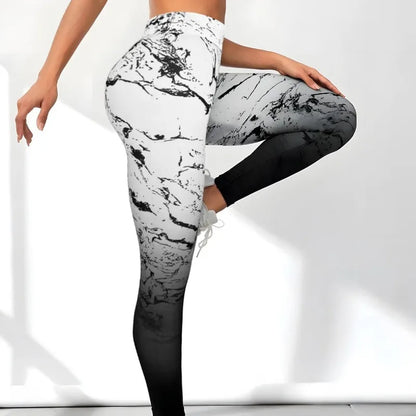 Tie Dye Sports Leggings Women High Waist Gradient Tights Sexy Hip Liftting Fitness Pants Workout Casual Quick-drying Leggings