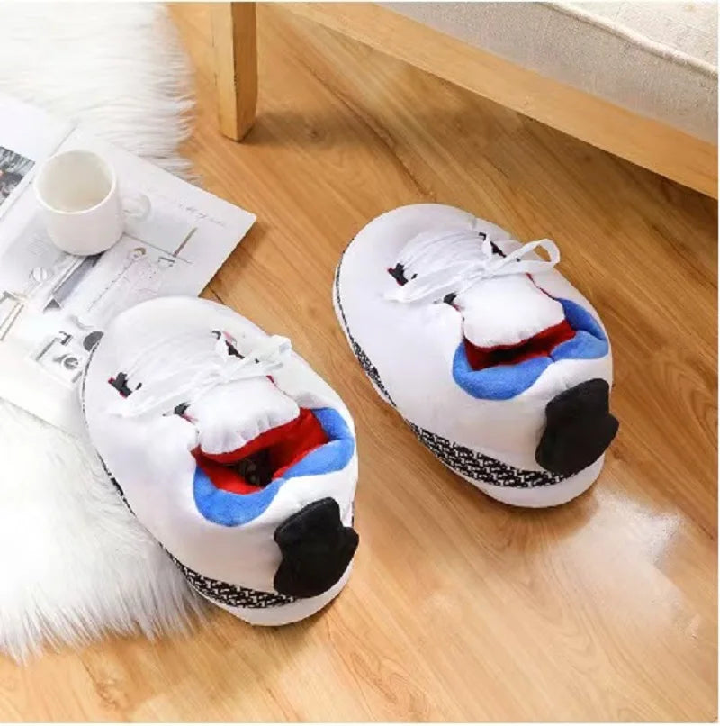 Unisex One Size Fits Most Eu 36-43 Winter Indoor Cotton Shoes Woman Warmth Home Slippers Women/Men Snug Sneakers Ladies Slipper