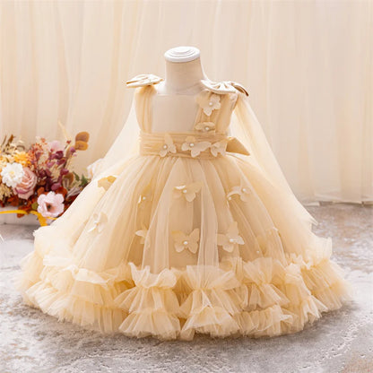 0-5-year-old toddler BABY birthday Dress