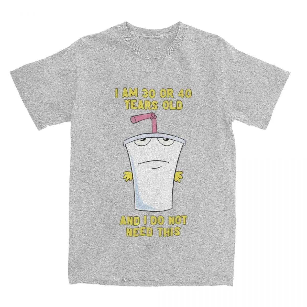 30 Or 40 Aqua Teen Hunger Force ATHF Men Women's T Shirt Funny Tee Shirt Short Sleeve Crew Neck T-Shirt Cotton Plus Size