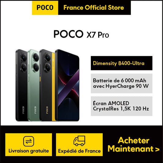 [Official] POCO X7 Pro Version UE | Dimensity 8400-Ultra, 6000 mAh battery with 90 W HyerCharge, amoed screen CrystalRes K 1,5Hz