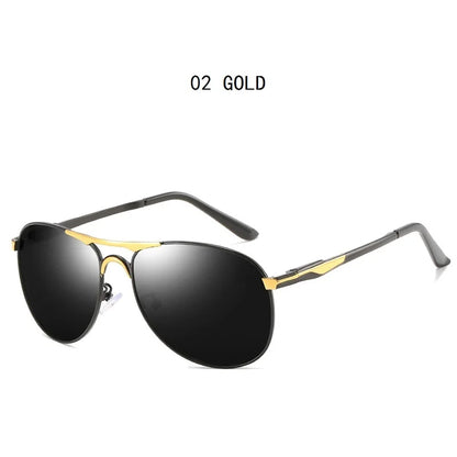 Classic Men And Women Polarized Sunglasses Fashion Metal Pilot Driving Fishing Sun Glasses Man Vintage Sunglass UV400 Eyeglasses