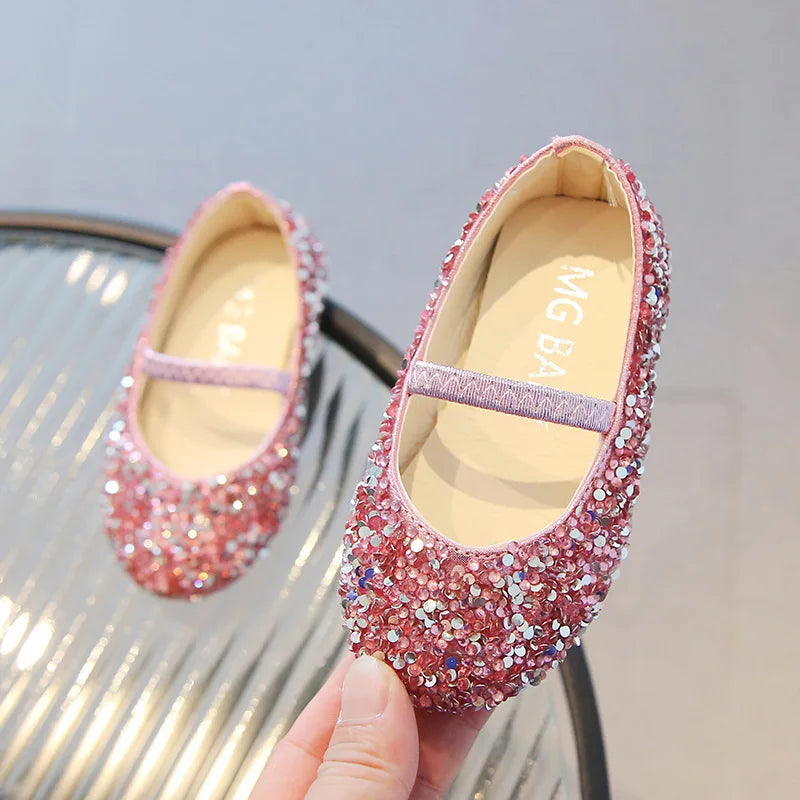 Spring Autumn New Children Shoes Girls Princess Shoes Glitter Children Baby Dance Shoes Casual Toddler Girl Sandals J207