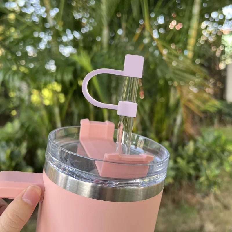 Splash Proof Silicone Straw Tips Cover Dust Proof Plugs Protector Leak-Proof Straw Cover Cap for Yeti/Stanley Cup 40oz/ 30oz
