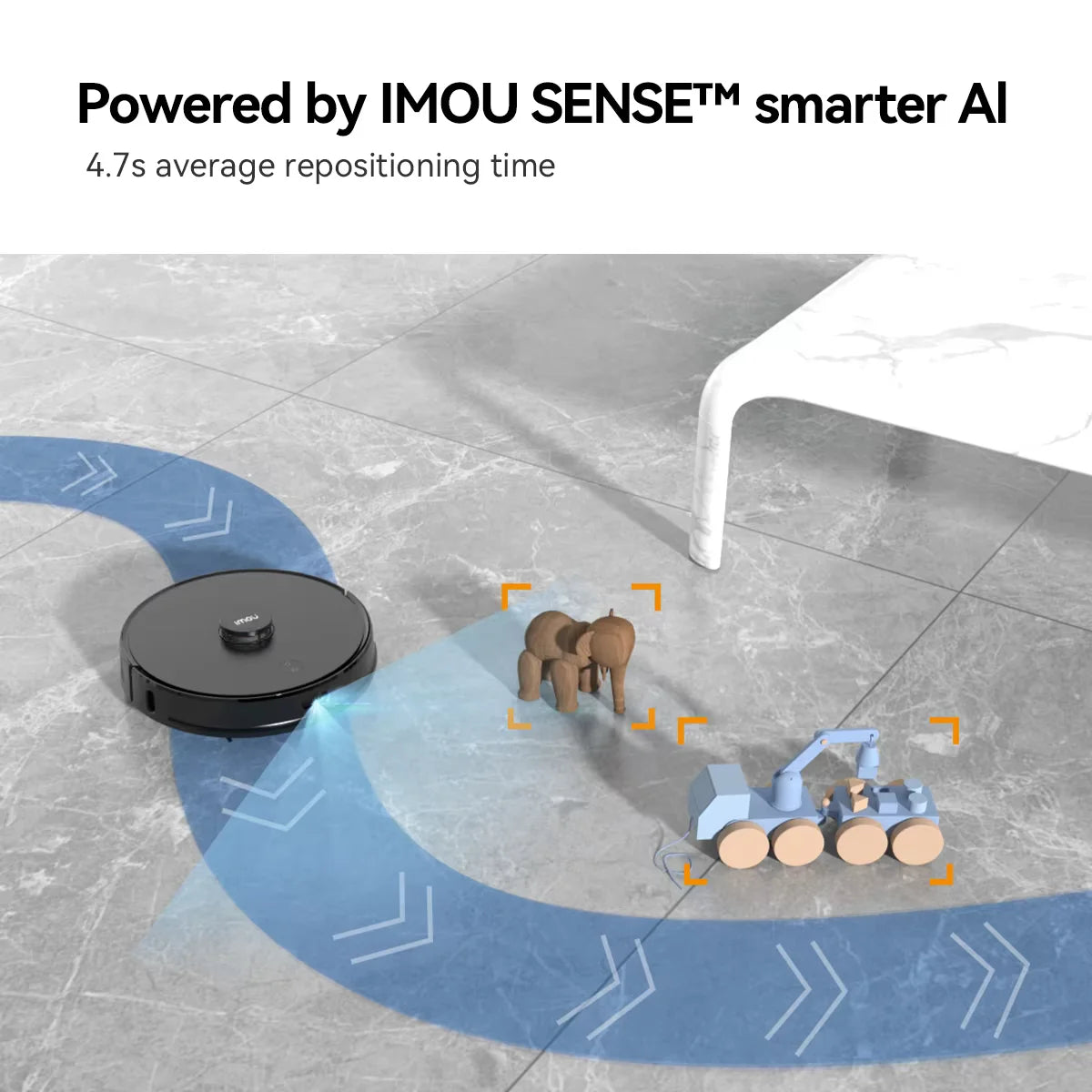 IMOU RV1 Pro 4500Pa Strong Suction Vacuum Cleaner Multiple Storable Map Robot Self-empty Sweeper Charing Station Home Appliance