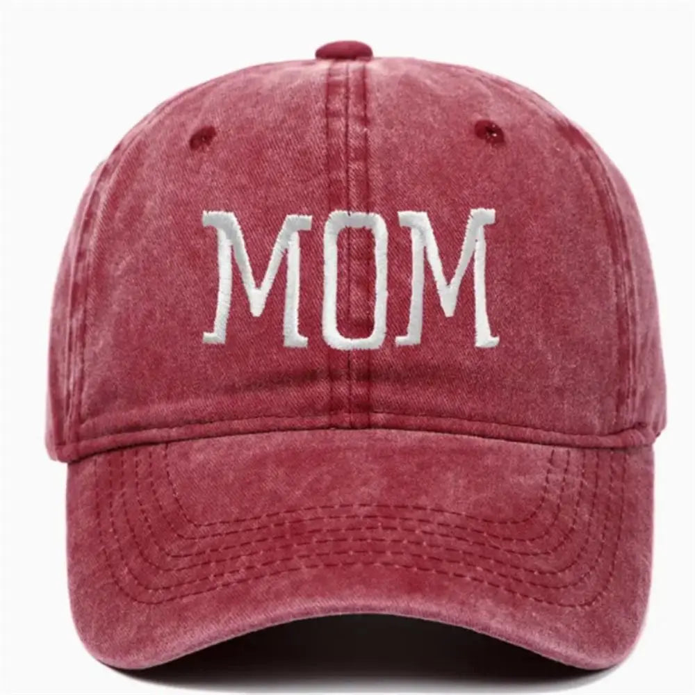 DAD MOM Embroidery Pure Cotton Baseball Cap Fashion Women Men Hat Sport Visors Snapback Cap Sun Hat Breathable Outdoor Caps