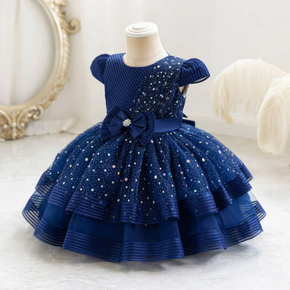 HETISO Dots Sparkling Baby Girls Princess Dress