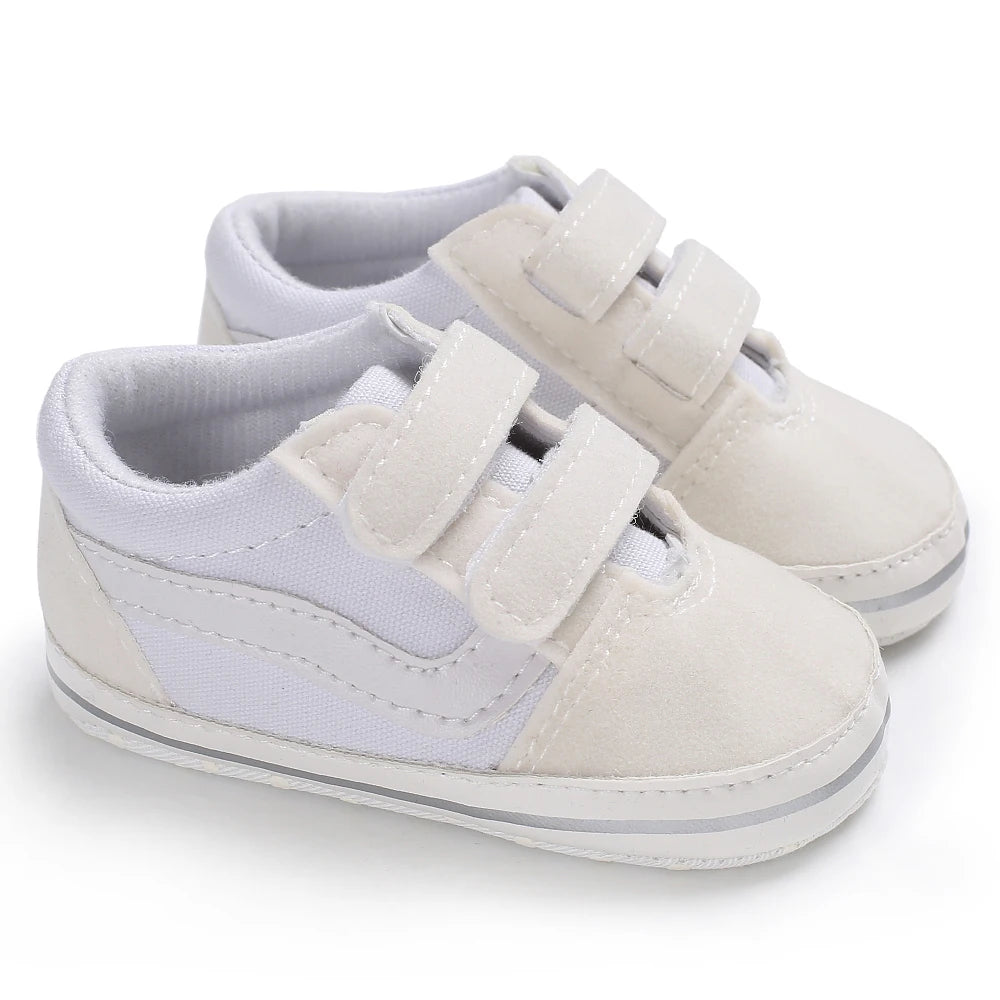 0-18M Newborn Baby Shoes for Boys First Walker Classic Canvas Casual Sports Shoes Soft Sole Comfortable Walking Shoes