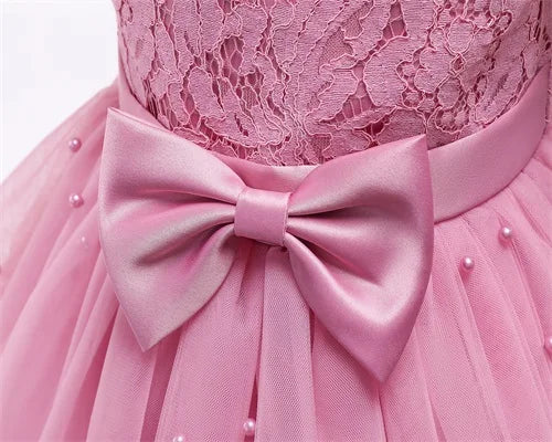 Baby Girls Princess Dress Wedding Party Tutu Prom Gown 1-5 Yrs Kids Birthday Evening Bridesmaid Lace Clothes Children's Dresses