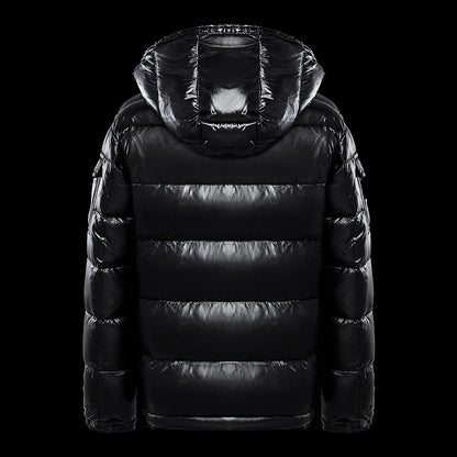 Winter Mens Shiny Down Parkas Coats Man Mountain Ski Cotton Thermal Coats Men Thick Windbreaker Hooded Jacket Clothing