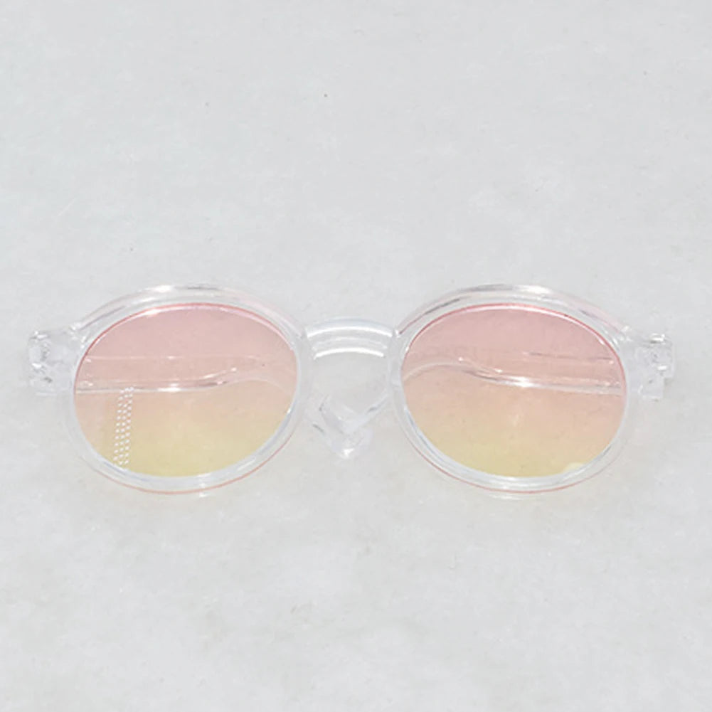【Labubu Glasses】1pc*6.5cm Multiple Colors Glasses For Cotton Doll Accessories Labubu Accessories