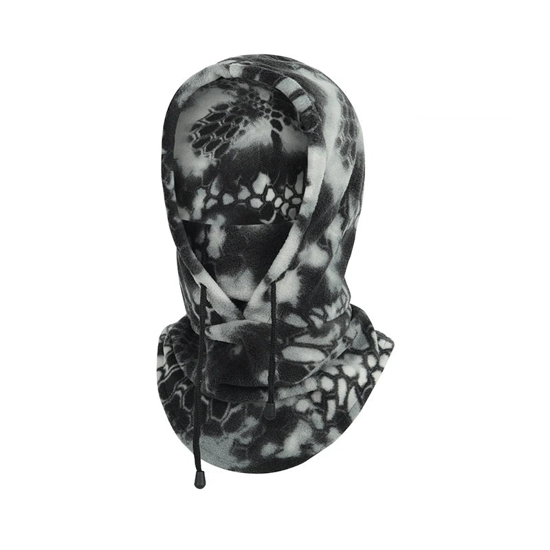 Winter Cycling Men Polar Fleece Warmer Beanies Women Camouflage Full Face Mask Thickened Helmet Liner Sport Ski Balaclava Cap