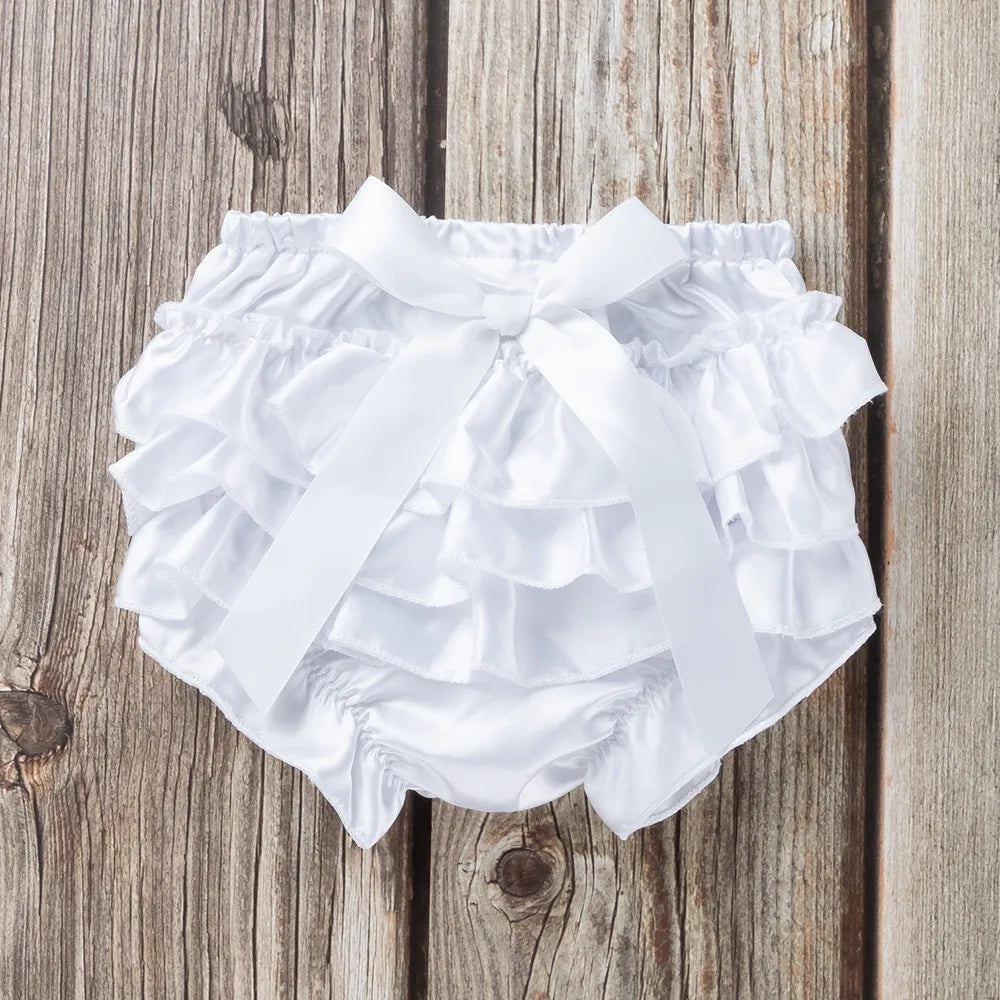 Ruffle Diaper Cover Infant Panties For Toddler Baby Bowknot Ruffle Shorts Infant Girls And Boys Underwear Diaper Pants With Bow