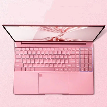 Stylish Pink 15.6" Laptop: Windows 10 Office Education Intel Celeron N5095, 16GB RAM, 1TB SSD, Dual WiFi, Narrow Bezels.