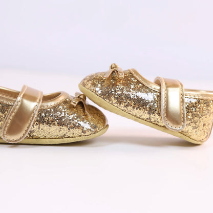 New baby toddler shoes sequin Korean casual fashion front shoes anti-drop shoes ins