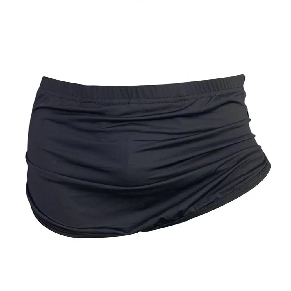 Detachable Crotch Button And Closed Boxer Shorts Men Ice Silk Underwear Boxer Sexy Underpants Breathable Home Panties