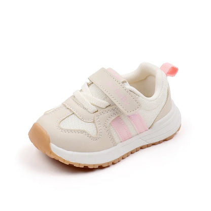 Spring and Autumn Children Sneakers Three Colors Rubber Soled Non-slip Fashion Design Baby Girls Boys Prewalker Shoes BM07