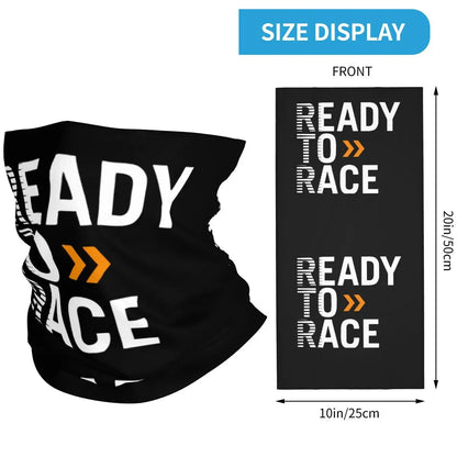 Ready To Race Mask Scarf Merch Neck Cover Enduro Cross Motorcycle Bitumen Bandana Scarf Summer Riding Mask Unisex Breathable