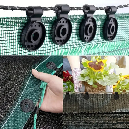 50PCS The Fixed Buckle of the Shading Net Is Reusable, and the Shading Cloth Clip Is Simple for Home and Garden Shading Nets