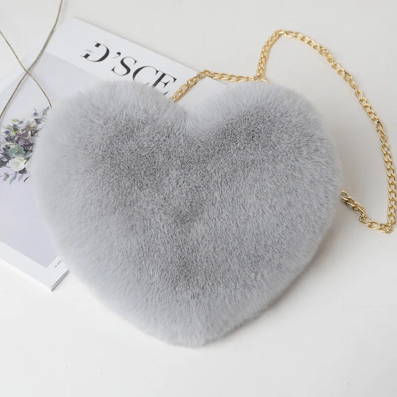 Women's Heart Shaped Handbags Cute Kawaii Faux