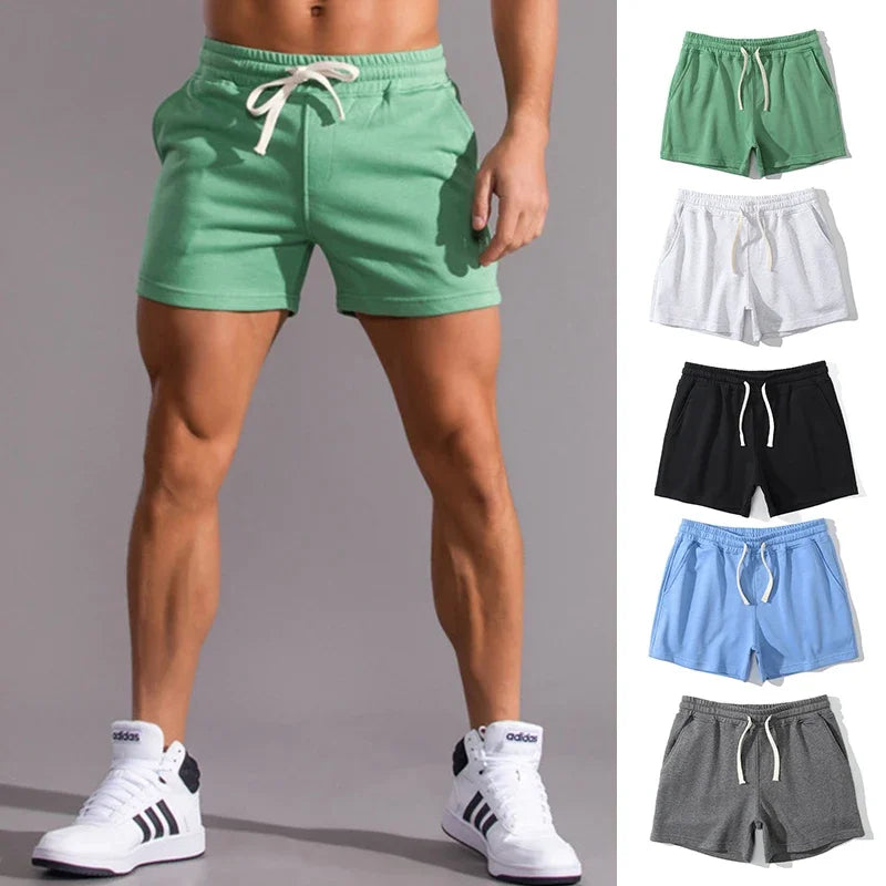 Summer Casual Shorts Men Breathable 100% Cotton Beach Shorts Comfortable Fitness Basketball Sports Short Pants Male Bermudas