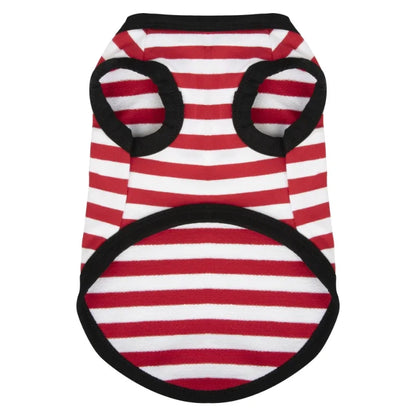 1Pc Summer Dog Clothes for Small Medium Dogs Pet Stripe Cotton Sweatshirt Breathable Puppy Cat Clothing