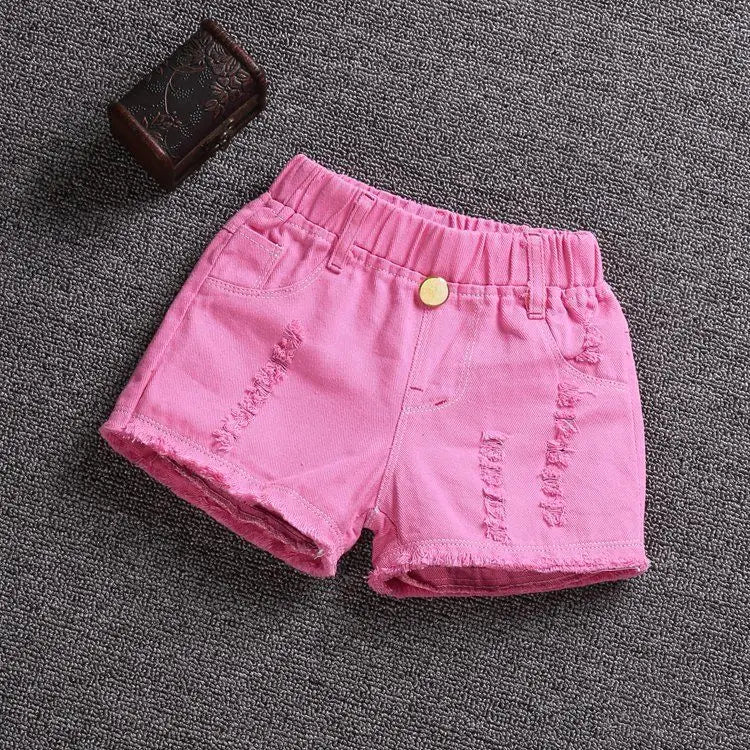 Children Summer Shorts Girls Denim Shorts Fashion Girl Short Blue Jeans Children Pants Girls Shorts Teenage Clothes 8 10 12 14 Y