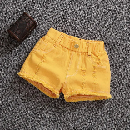 Children Summer Shorts Girls Denim Shorts Fashion Girl Short Blue Jeans Children Pants Girls Shorts Teenage Clothes 8 10 12 14 Y