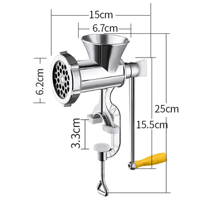 Manual Meat Grinder Sausage Maker With Tabletop Clamp Sausage Stuffer Machine Multifunction Aluminum Alloy for Home Kitchen