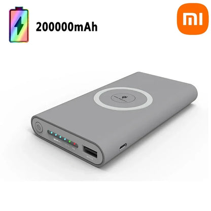 Power Bank Large 200000mAh Capacity Universal Wireless Fast Charging