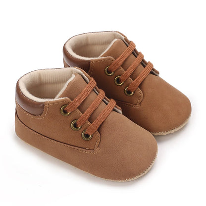 Newborn Baby Shoes Classic Leather Soft Soles Non Slip Toddler Walking