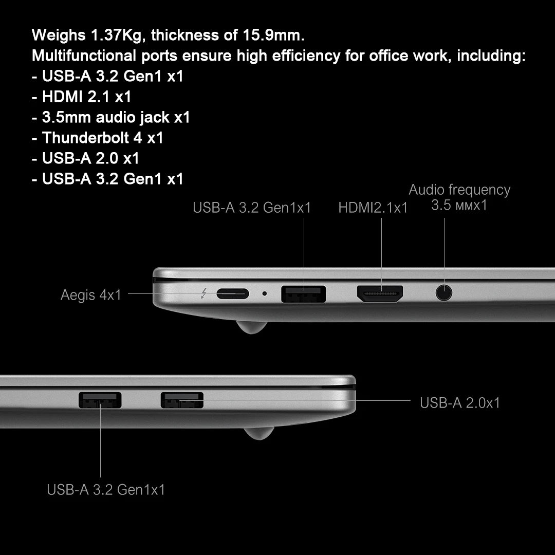 XIAOMI Redmi Book 14 2024 Laptop Intel i5 13500H RAM 16GB SSD 512GB 14"Inch 2.8K 120Hz Windows 11 Notebook Ultrabook Computer PC