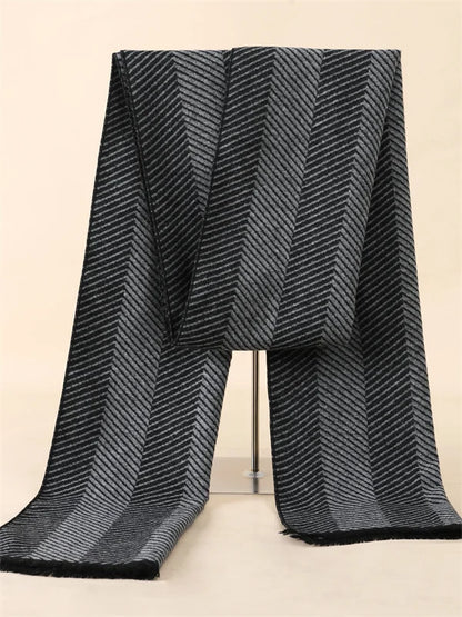 Fashion 180*30cm Scarves Man Autumn Winter Thick Warm Cashmere Business Long Wraps Boy Classic Shawl Free Shipping muffler