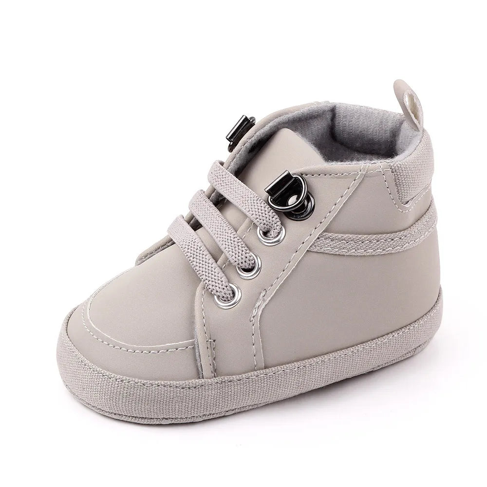 Baby Boy Sneakers Newborn PU Leather Infant Casual Girl Shoes Soft Sole Anti-slip Toddler First Walkers Crib Shoes