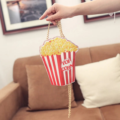 Cute Popcorn Shoulder Bag for Woman