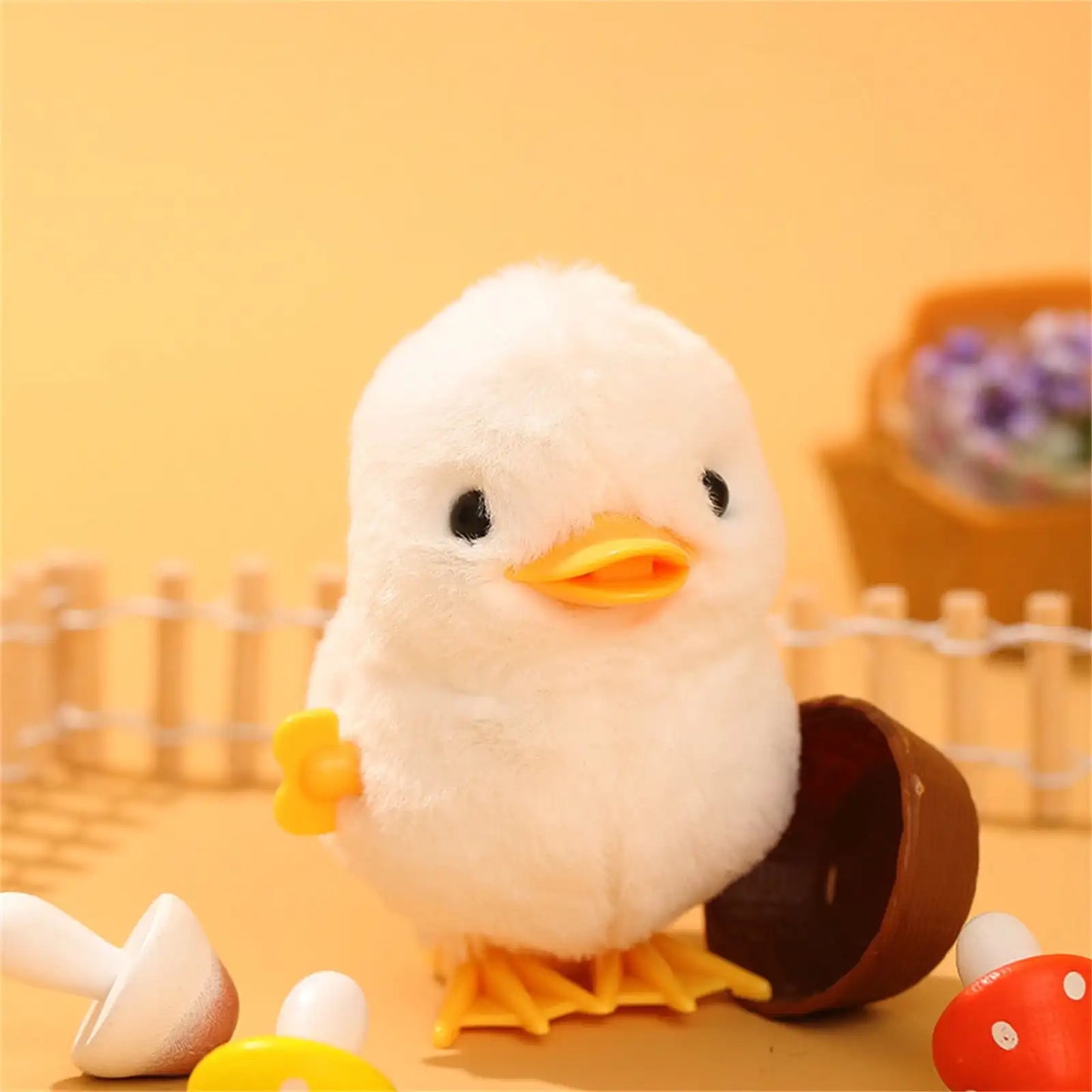 1pc Jumping Chicken Duck Toy, Simulation Plush Jumping Duck