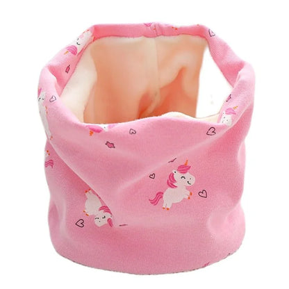 Autumn Winter Children Scarf Kids O-Ring Scarves Knitted Plush Boys Girls Neck Collars Warm Kids Neckerchief Children Bufandas